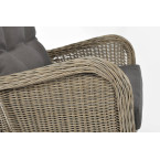 SONATA Exclusive Armchair with Footrest | Comfortable garden armchair, modern style, for patio and balcony