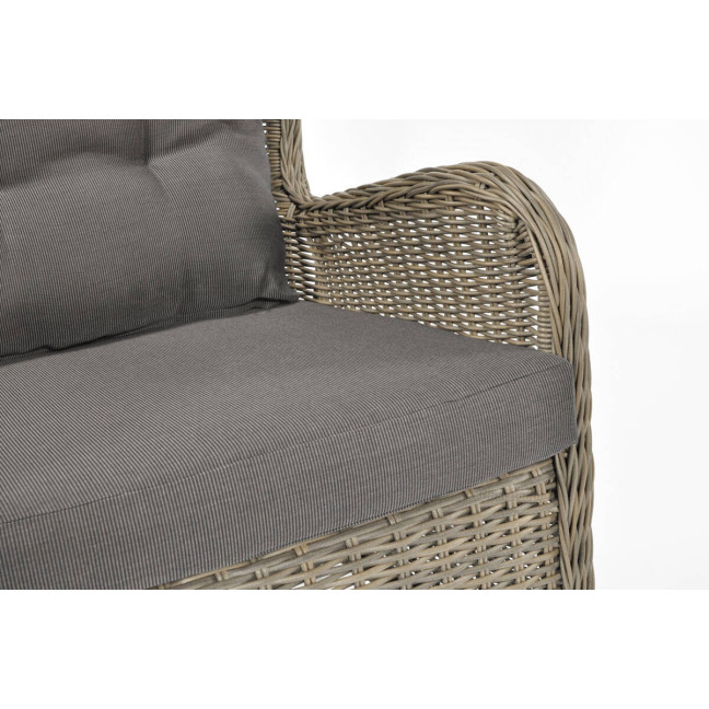 SONATA Exclusive Armchair with Footrest | Comfortable garden armchair, modern style, for patio and balcony