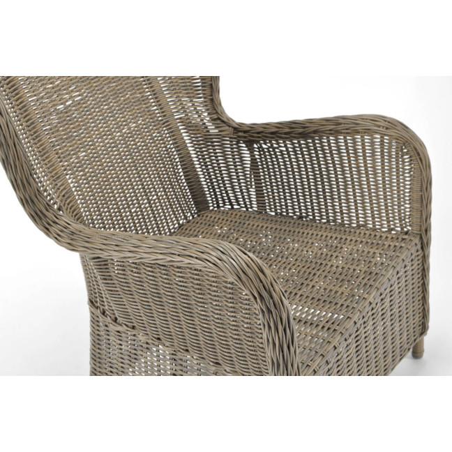 SONATA Exclusive Armchair with Footrest | Comfortable garden armchair, modern style, for patio and balcony