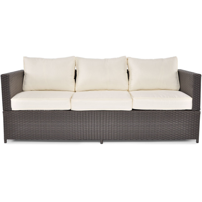 MALAGA 3-Person Rattan Garden Sofa | Rattan garden furniture, patio set, garden relaxation