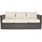 MALAGA 3-Person Rattan Garden Sofa | Rattan garden furniture, patio set, garden relaxation