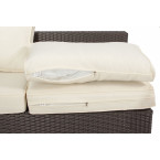 MALAGA 3-Person Rattan Garden Sofa | Rattan garden furniture, patio set, garden relaxation