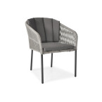 VICTORIA Rope Garden Chair - Black