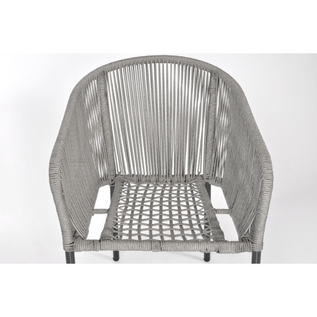 VICTORIA Rope Garden Chair - Black