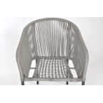 VICTORIA Rope Garden Chair - Black