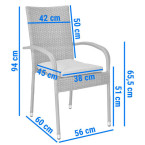 MALAGA Rattan Garden Chair | Rattan garden furniture, patio set, garden relaxation