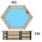 Hexa Wooden Pool