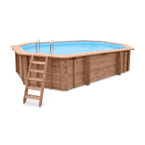 Lazurite wooden pool - hotel-style plunge for XL backyards & wellness zones