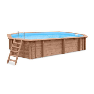 Diamond wooden pool - resort-size plunge for grand backyards & wellness retreats