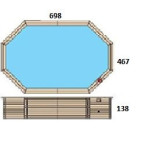 Vacation Eden wooden swimming pool