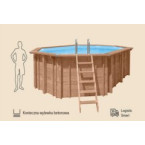 Vacation Eden wooden swimming pool - resort-grade plunge for family backyards & wellness patios
