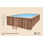 Pearl of South wooden swimming pool - resort-scale plunge for estate backyards & wellness retreats