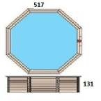 Opal wooden swimming pool