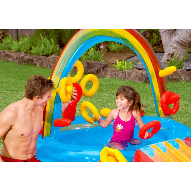 Inflatable kids’ water playground “Rainbow - slide, splash & play all summer long