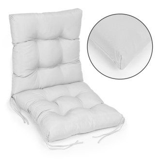 Grey Soft Cushion for Garden Chair Lounger 52 x 52 x 50 cm | Garden furniture, relaxation, modern style