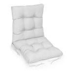 Grey Soft Cushion for Garden Chair Lounger 52 x 52 x 50 cm | Garden furniture, relaxation, modern style