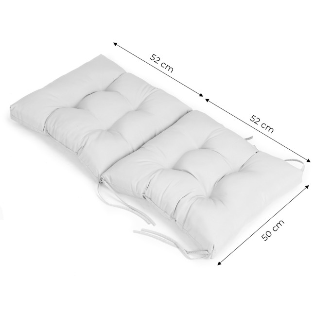 Grey Soft Cushion for Garden Chair Lounger 52 x 52 x 50 cm | Garden furniture, relaxation, modern style