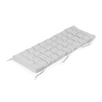 Large Garden Chair Cushion | Lounger for Patio Balcony Grey 145 x 52 cm | Garden furniture, relaxation, modern style