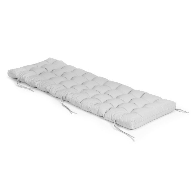 Large Garden Chair Cushion | Lounger for Patio Balcony Grey 145 x 52 cm | Garden furniture, relaxation, modern style