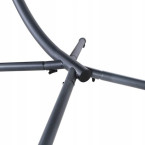 MultiGarden Hammock Lounger with Canopy - Grey | Garden hammock on a stand, outdoor relaxation