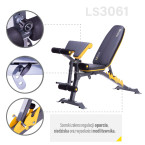 LS3061 HMS PREMIUM BARBELL BENCH