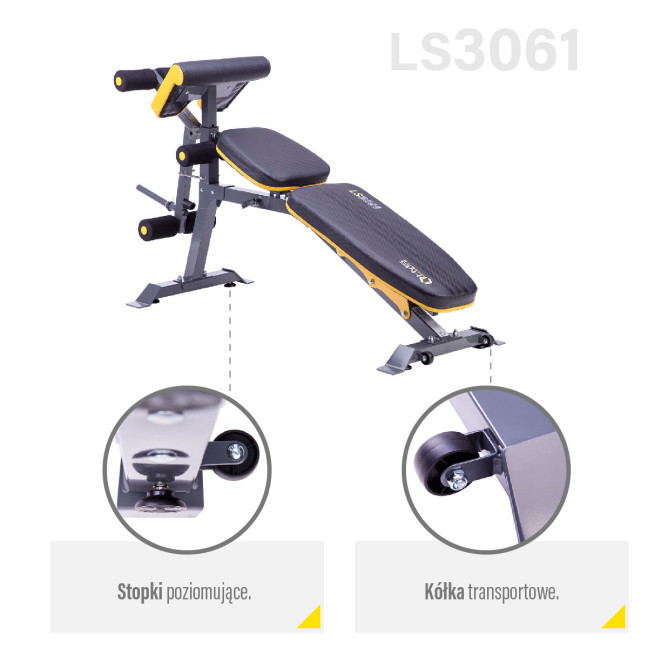 LS3061 HMS PREMIUM BARBELL BENCH