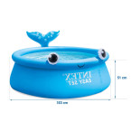 Garden whale expansion pool 183 x 51 cm