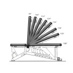 L1237 ADJUSTABLE SEMI COMMERCIAL HMS EXERCISE BENCH