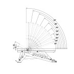L3150 ADJUSTABLE EXERCISE BENCH COMMERCIAL HMS