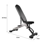 L8009 ADJUSTABLE EXERCISE BENCH SEMI COMMERCIAL HMS