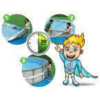 Frame garden pool 305 x 76 cm 15 in 1 + bubble machine for FREE