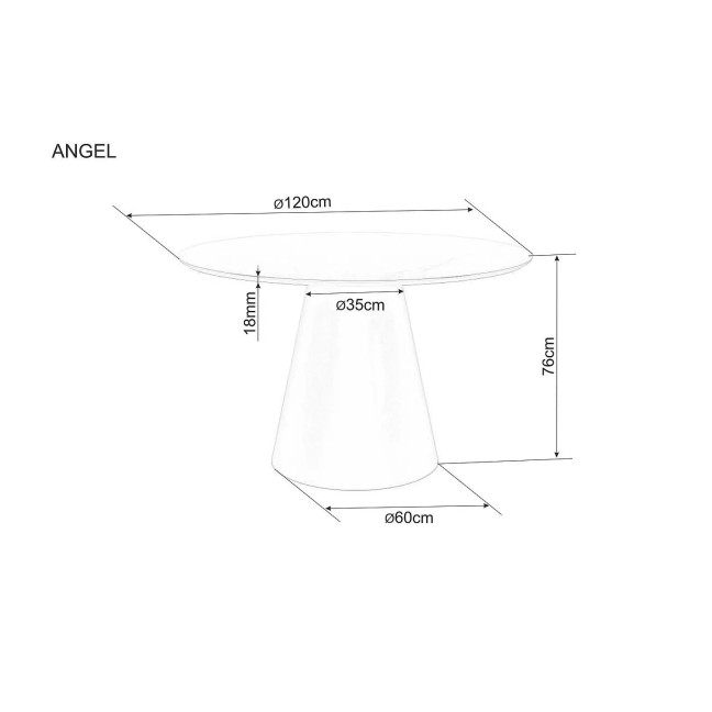 ANGEL table Oak FI120