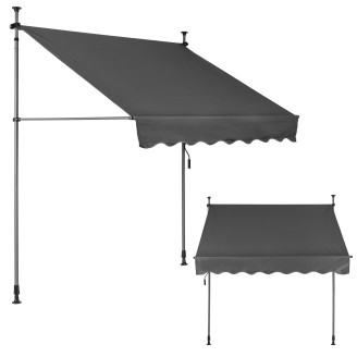 MultiGarden Balcony Awning - Sunshade with Height Adjustment and Manual Crank, Waterproof