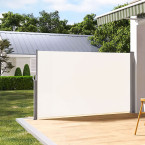 Foldable Side Awning MultiGarden 300x180 cm Beige - Privacy Screen for Terrace and Garden