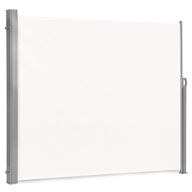 Foldable Side Awning MultiGarden 300x180 cm Beige - Privacy Screen for Terrace and Garden
