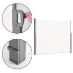 Foldable Side Awning 300x200 cm Beige - Privacy Screen for Terrace and Garden