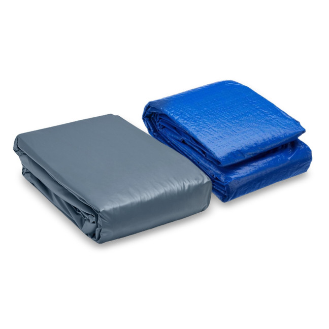 INTEX 366 × 76 cm steel-frame pool 16-in-1 set — extra-wide family splash zone with FREE bubble maker