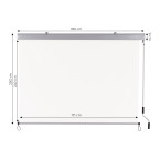 Vertical Blind Markiza Beige MultiGarden - Retractable by Crank | Balcony, Terrace, Gazebo