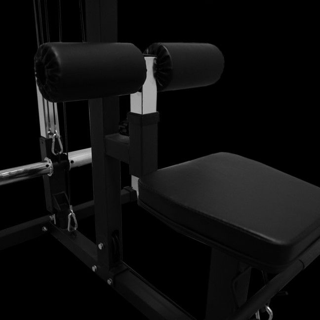 Exercise machine with upper and lower pulley CFA-198