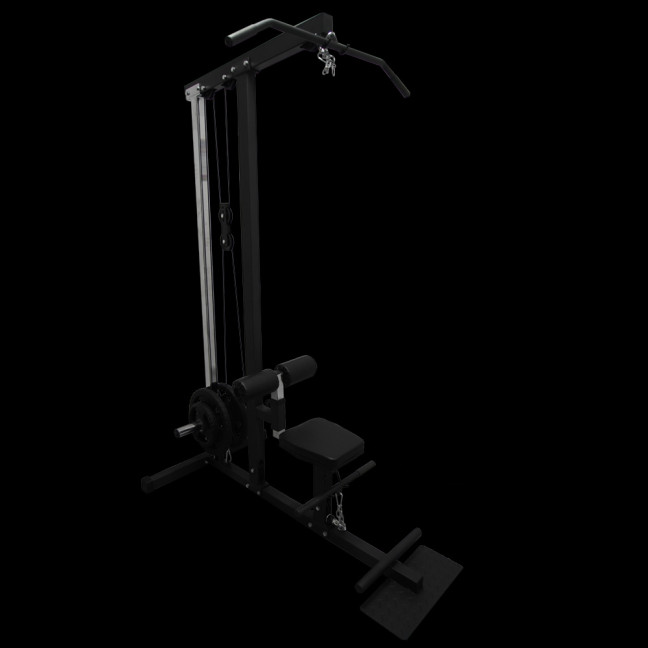 Exercise machine with upper and lower pulley CFA-198