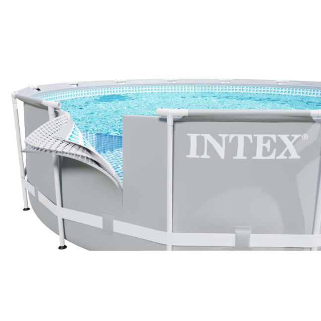 INTEX 457 × 122 cm steel-frame pool 21-in-1 set — XL backyard resort with FREE bubble maker