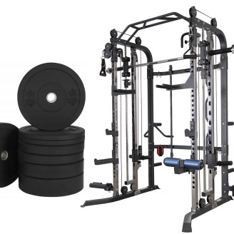 Cyklop 1 Semi Commercial HMS Leg Press + 60KG Olympic Plates (4x5kg, 4x10kg)