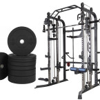 Cyklop 1 Semi Commercial HMS Leg Press + 60KG Olympic Plates (4x5kg, 4x10kg)