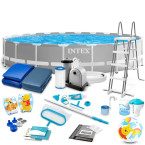 INTEX Greywood Prism Frame 610 × 132 cm pool (+ complete accessory kit) — XXL resort experience for epic family summers