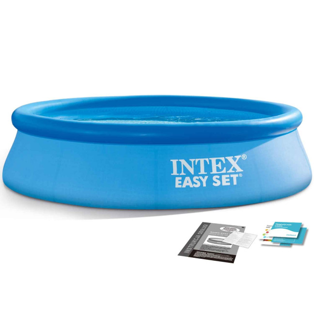 INTEX Easy Set Ø 244 × 61 cm pool — big-kid paddling fun for any garden or holiday spot