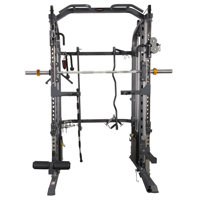 Cyklop 2 + 60KG Olympic Plates (4x5kg, 4x10kg) UWN070 Leg Press with Weight Stack Semi Commercial HMS