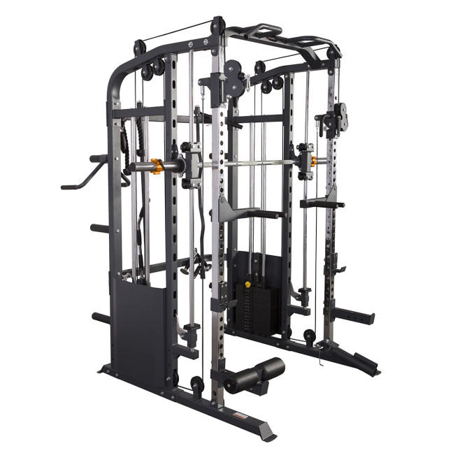 Cyklop 2 + 60KG Olympic Plates (4x5kg, 4x10kg) UWN070 Leg Press with Weight Stack Semi Commercial HMS