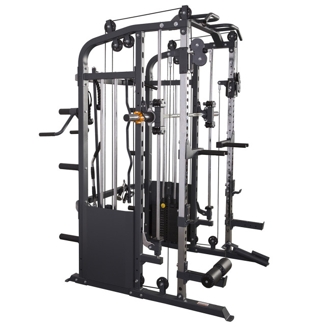 Cyklop 2 + 60KG Olympic Plates (4x5kg, 4x10kg) UWN070 Leg Press with Weight Stack Semi Commercial HMS
