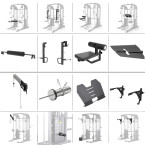 CYKLOP 4 SEMI COMMERCIAL HMS CRANE + 60kg Olympic Plates 4x5kg 4x10kg