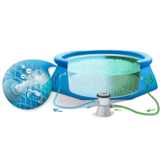 Garden expansion pool 305 x 61 cm 16 in 1 + bubble machine for FREE
